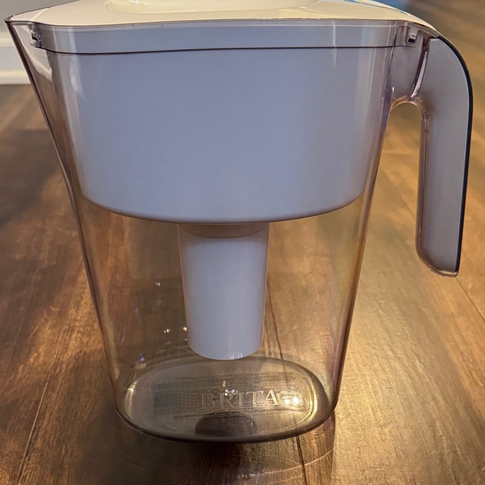 Brita Water Filtration Clear and White Water Filter Pitcher
